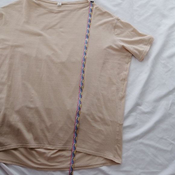 Lululemon Back in Action Short Sleeve Pima Cotton T-Shirt Stripe Prosecco Size 8 - Picture 14 of 15